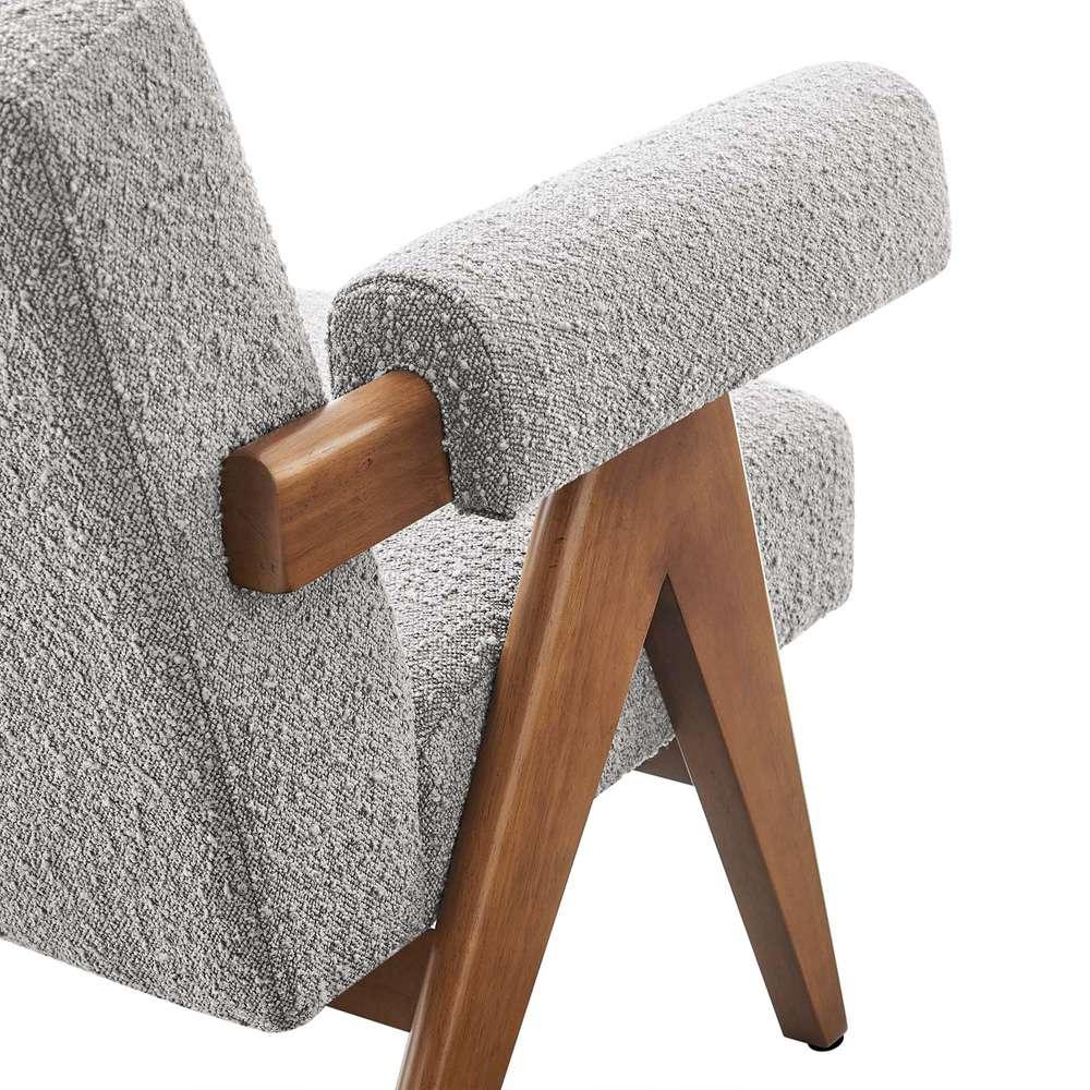Modway - Lyra Boucle Fabric Armchair - EEI-6502-LGR veiw 6