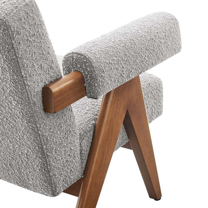 Modway - Lyra Boucle Fabric Armchair - EEI-6502-LGR veiw 6