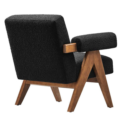 Modway - Lyra Boucle Fabric Armchair - (Set of 2) - EEI-6703-BLK veiw 5
