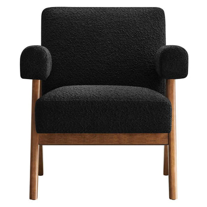 Modway - Lyra Boucle Fabric Armchair - (Set of 2) - EEI-6703-BLK veiw 6