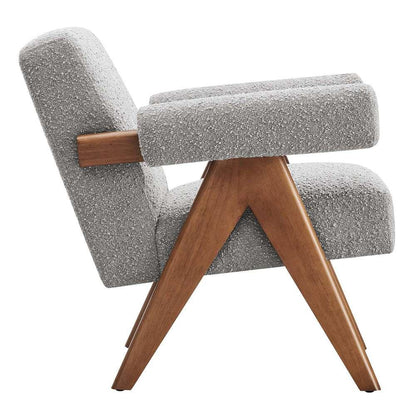 Modway - Lyra Boucle Fabric Armchair - (Set of 2) - EEI-6703-LGR veiw 4