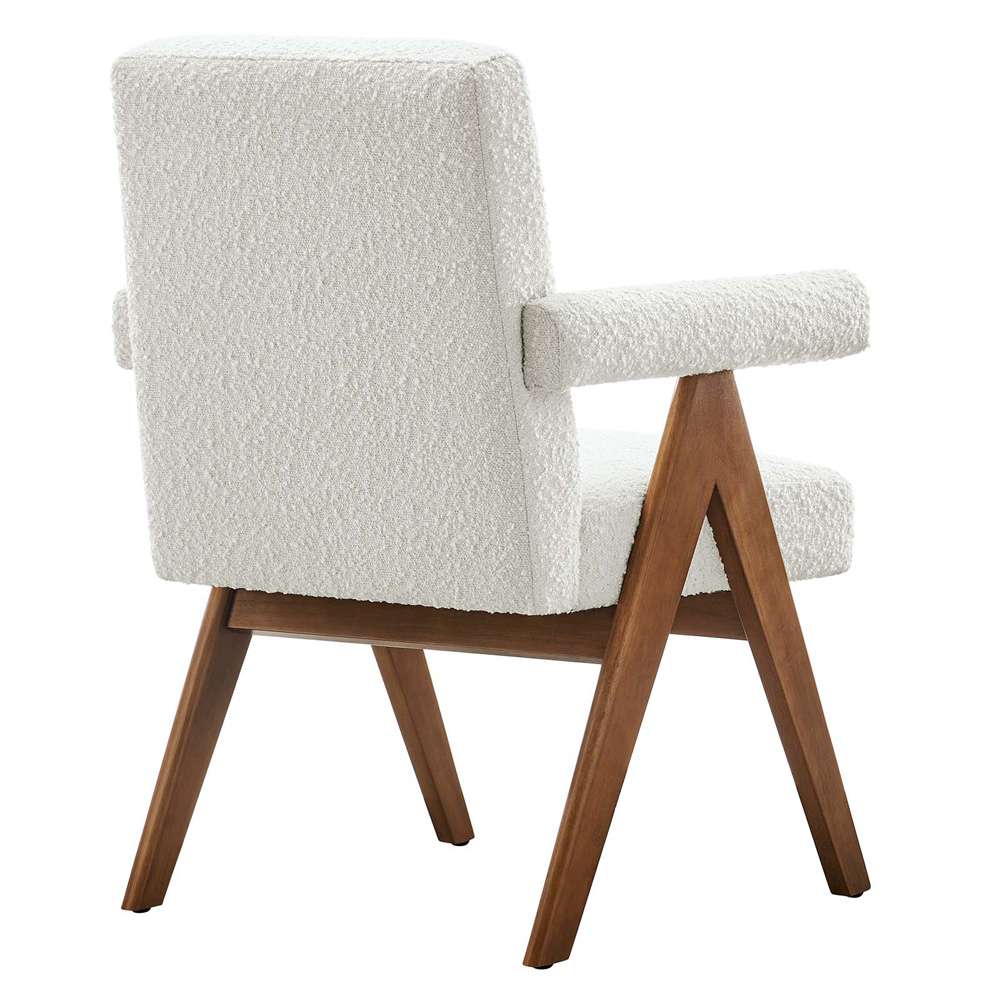 Modway - Lyra Boucle Fabric Dining Room Chair - (Set of 2) - EEI-6506-IVO veiw 5