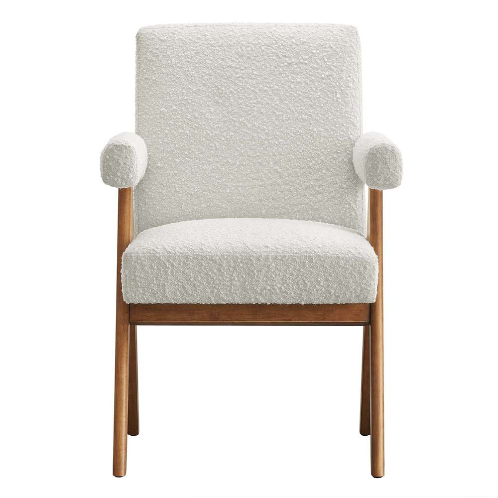 Modway - Lyra Boucle Fabric Dining Room Chair - (Set of 2) - EEI-6506-IVO veiw 6