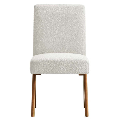 Modway - Lyra Boucle Fabric Dining Room Side Chair - (Set of 2) - EEI-6508-IVO veiw 6