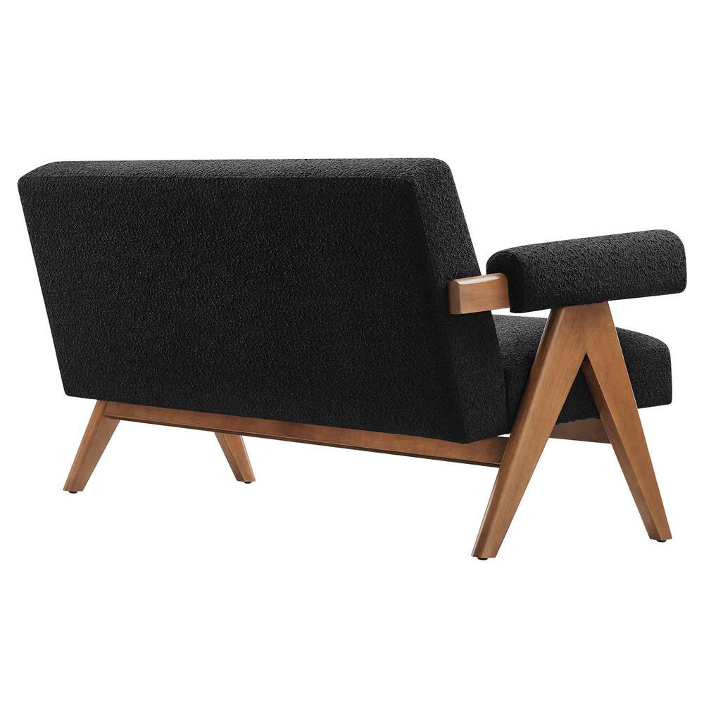 Modway - Lyra Boucle Fabric Loveseat - EEI-6504-BLK veiw 4