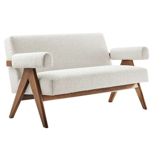 Modway - Lyra Boucle Fabric Loveseat - EEI-6504-IVO veiw 1