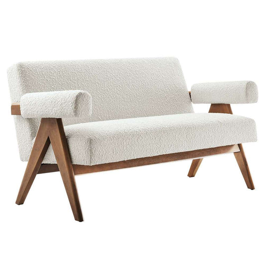 Modway - Lyra Boucle Fabric Loveseat - EEI-6504-IVO veiw 2
