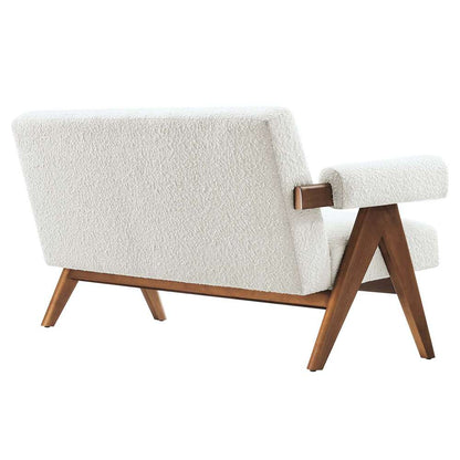 Modway - Lyra Boucle Fabric Loveseat - EEI-6504-IVO veiw 4