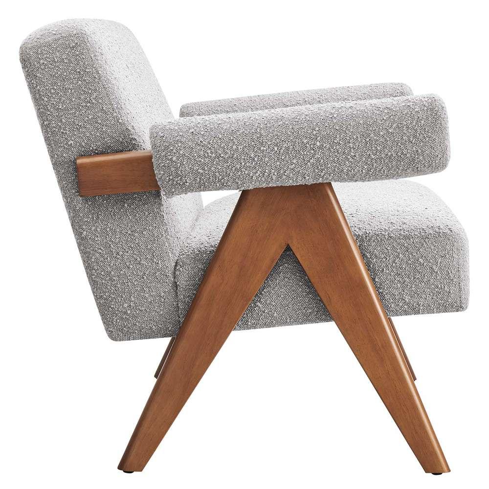 Modway - Lyra Boucle Fabric Loveseat - EEI-6504-LGR veiw 3