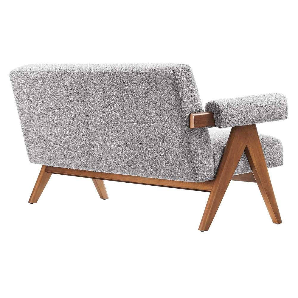 Modway - Lyra Boucle Fabric Loveseat - EEI-6504-LGR veiw 4