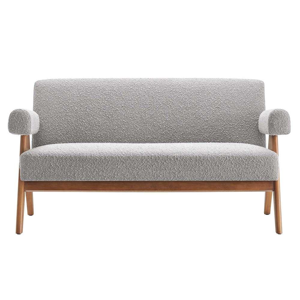 Modway - Lyra Boucle Fabric Loveseat - EEI-6504-LGR veiw 5