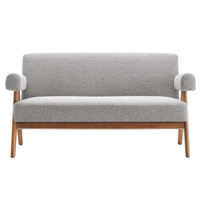 Modway - Lyra Boucle Fabric Loveseat - EEI-6504-LGR veiw 5