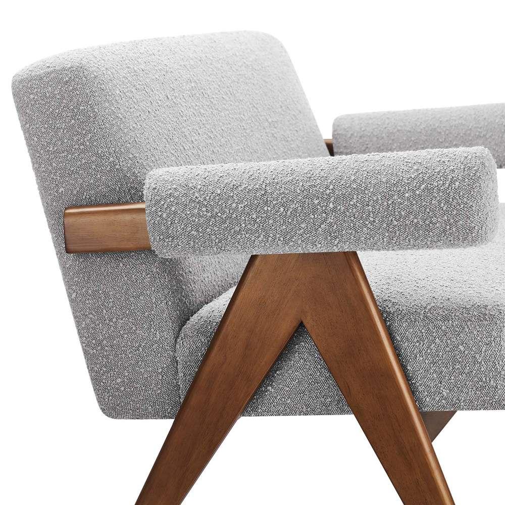 Modway - Lyra Boucle Fabric Loveseat - EEI-6504-LGR veiw 6