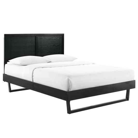 Modway - Marlee Full Wood Platform Bed With Angular Frame - MOD-6625-BLK veiw 1