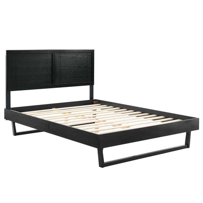 Modway - Marlee Full Wood Platform Bed With Angular Frame - MOD-6625-BLK veiw 3