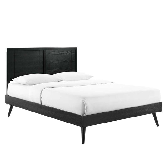 Modway - Marlee King Wood Platform Bed With Splayed Legs - MOD-6629-BLK veiw 2