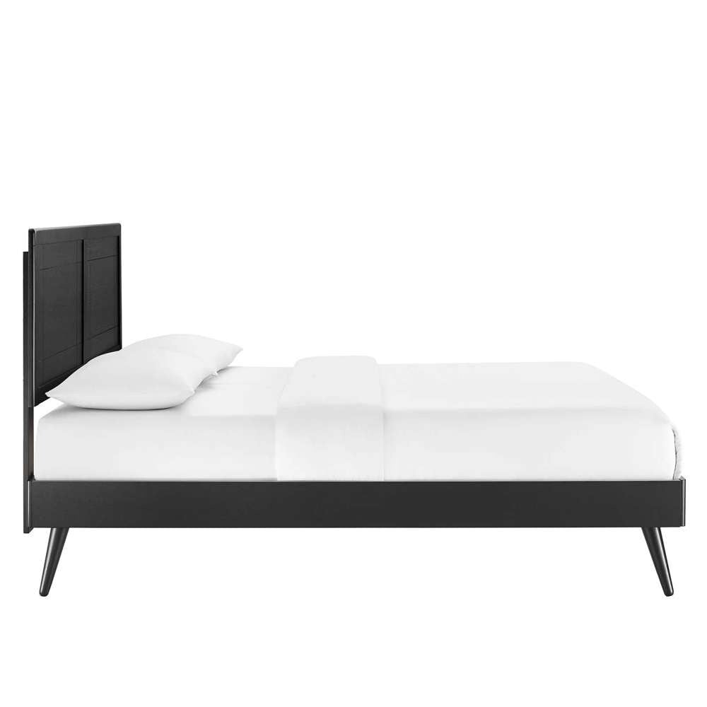Modway - Marlee King Wood Platform Bed With Splayed Legs - MOD-6629-BLK veiw 4