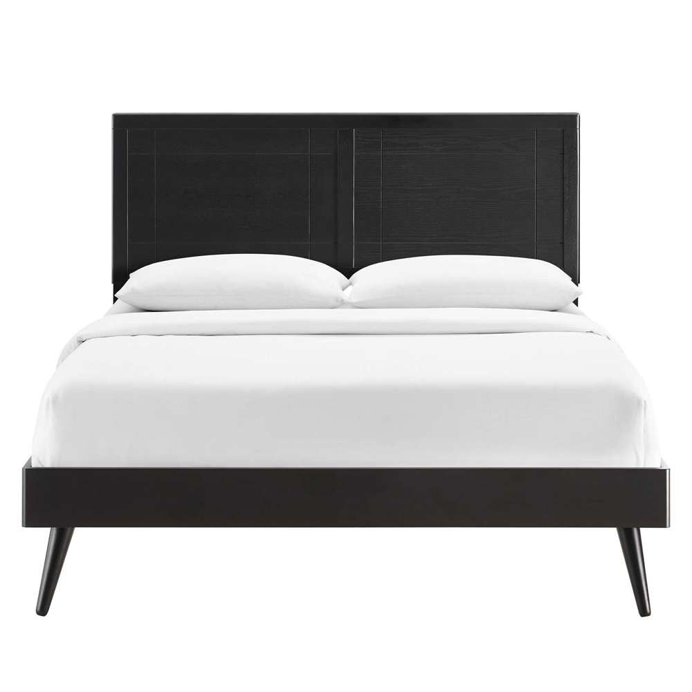 Modway - Marlee King Wood Platform Bed With Splayed Legs - MOD-6629-BLK veiw 5