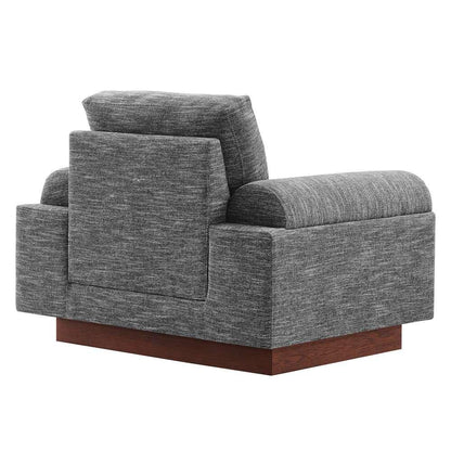 Modway - Oasis Upholstered Fabric Armchair - EEI-6402-GRY veiw 4