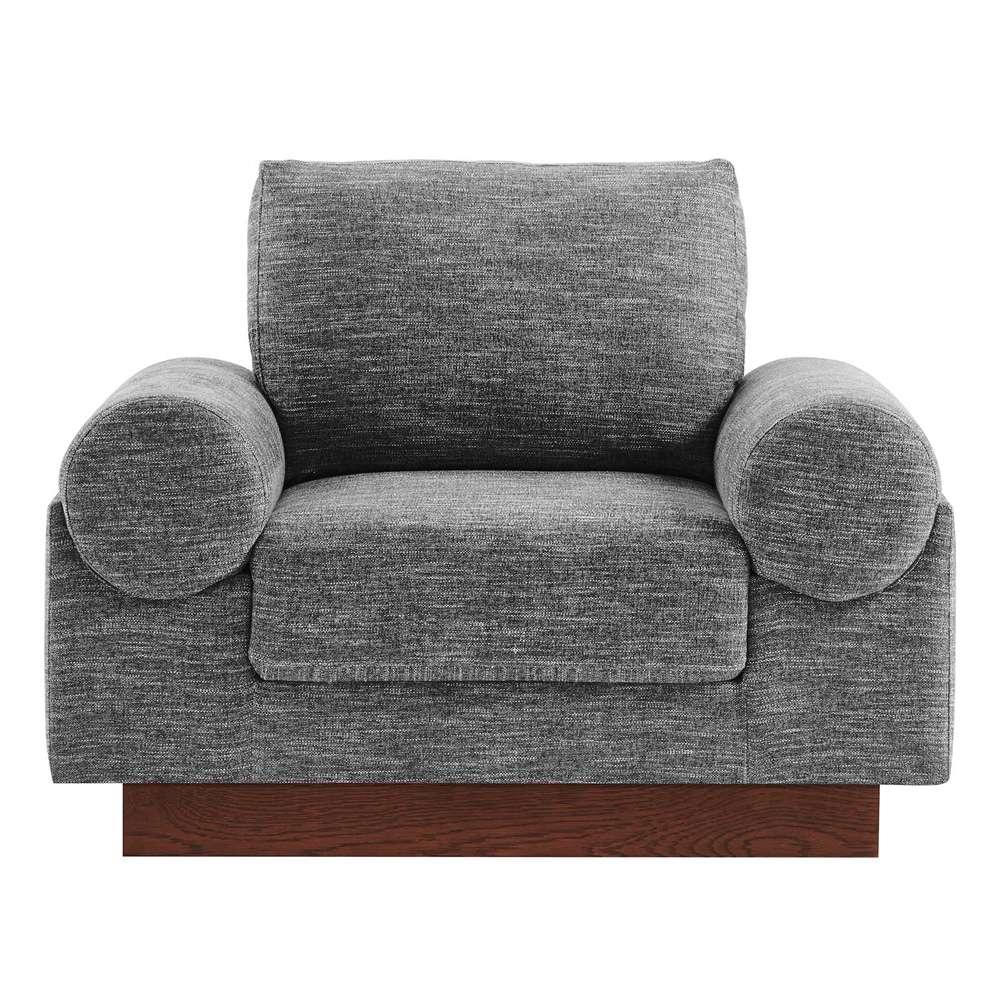 Modway - Oasis Upholstered Fabric Armchair - EEI-6402-GRY veiw 5