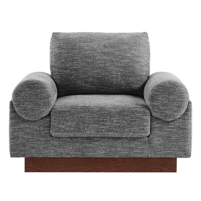 Modway - Oasis Upholstered Fabric Armchair - EEI-6402-GRY veiw 5