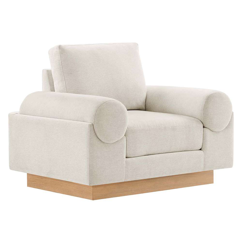 Modway - Oasis Upholstered Fabric Armchair - EEI-6402-IVO veiw 1