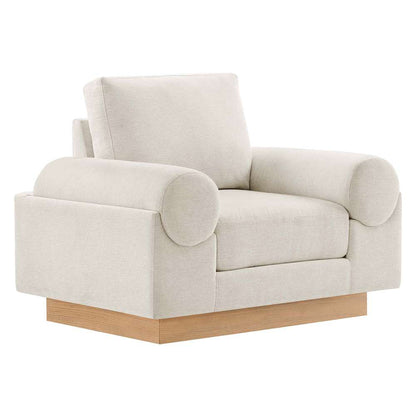 Modway - Oasis Upholstered Fabric Armchair - EEI-6402-IVO veiw 2
