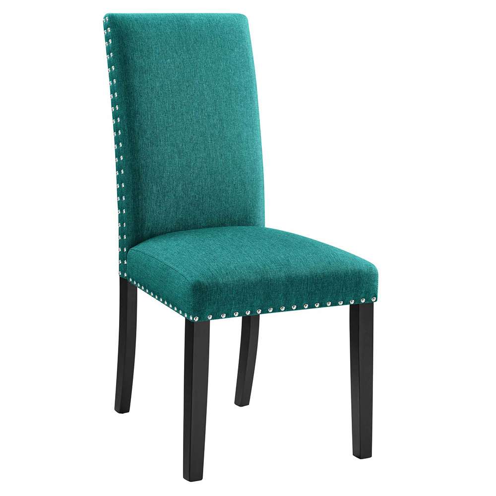 Modway - Parcel Dining Upholstered Fabric Side Chair - EEI-1384-TEA veiw 1