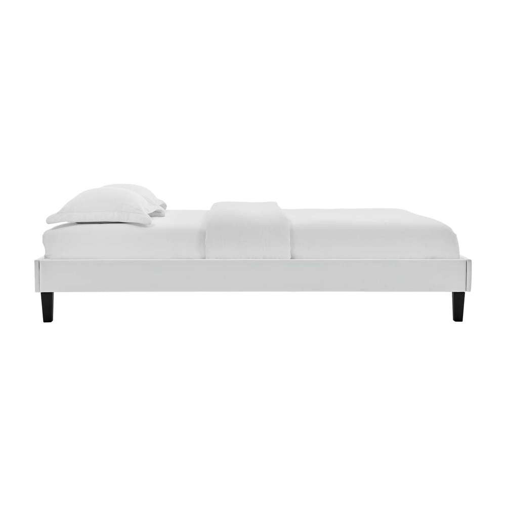 Modway - Reign King Performance Velvet Platform Bed Frame - MOD-6267-LGR veiw 3