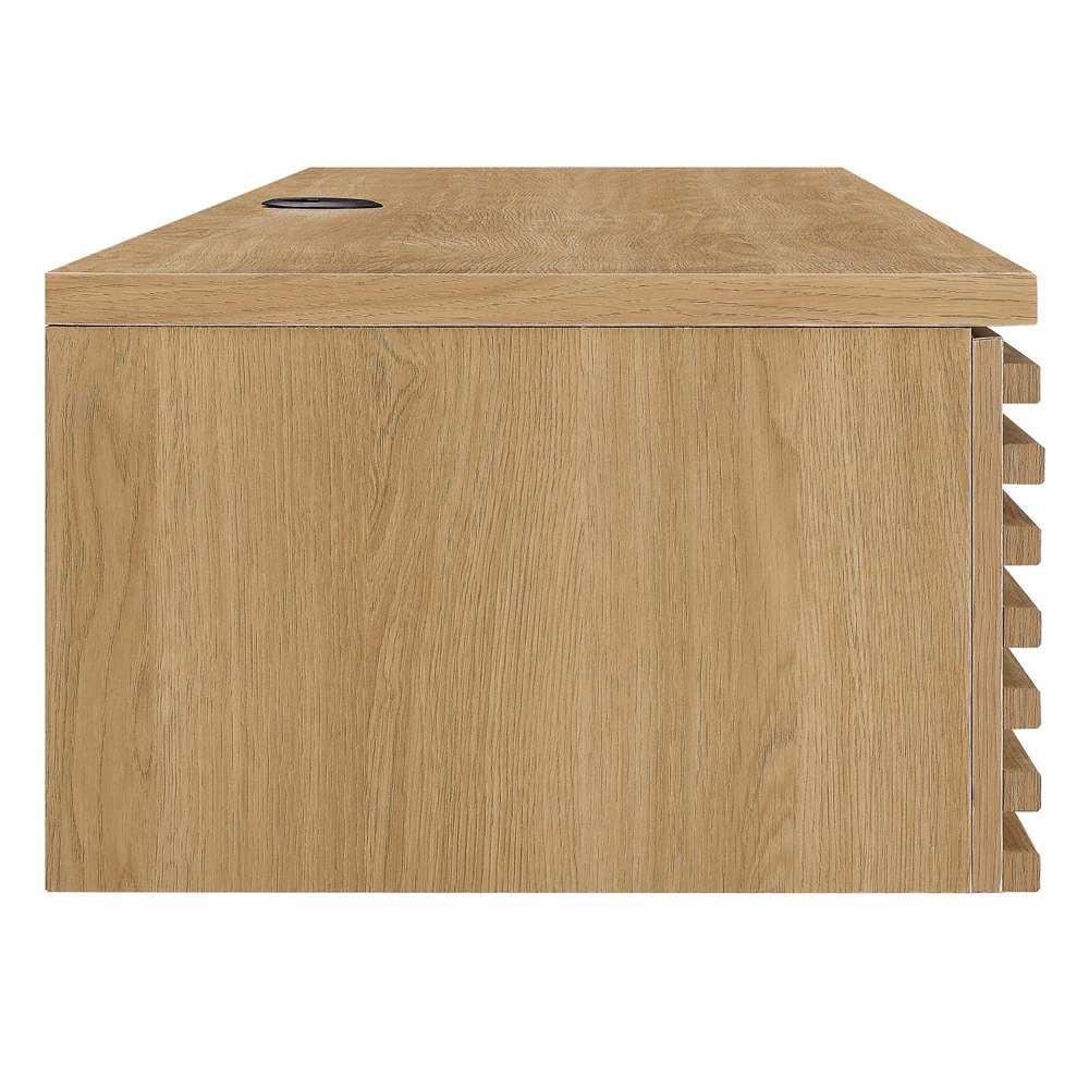 Modway - Render Wall Mount Wood Office Desk - EEI-5865-OAK veiw 3