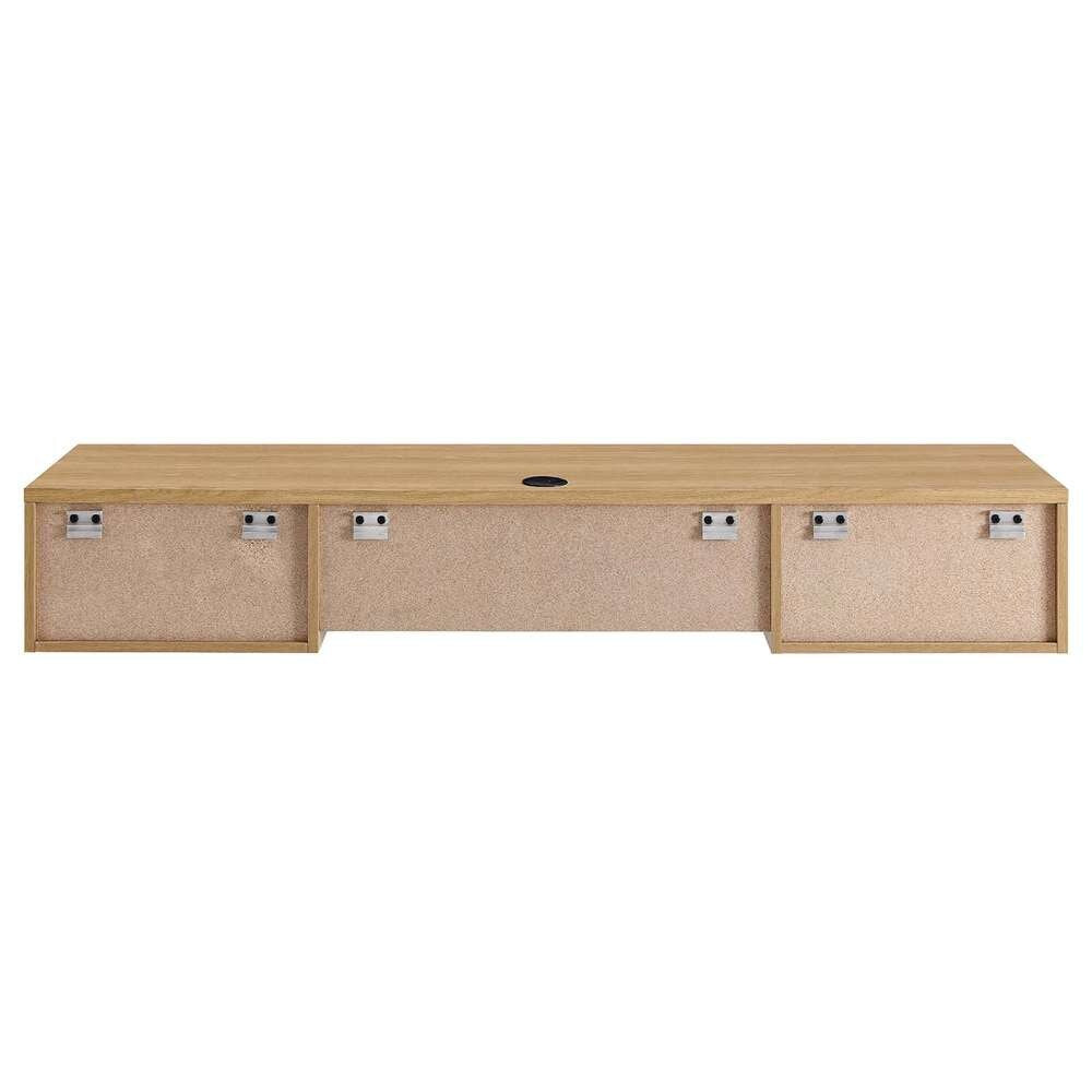 Modway - Render Wall Mount Wood Office Desk - EEI-5865-OAK veiw 4
