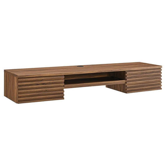 Modway - Render Wall Mount Wood Office Desk - EEI-5865-WAL veiw 2