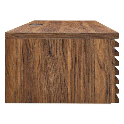 Modway - Render Wall Mount Wood Office Desk - EEI-5865-WAL veiw 3