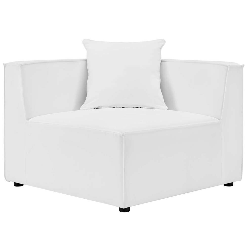 Modway - Saybrook Outdoor Patio Upholstered Sectional Sofa Corner Chair - EEI-4210-WHI veiw 1