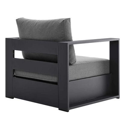 Modway - Tahoe Outdoor Patio Powder-Coated Aluminum Armchair - EEI-5675-GRY-CHA veiw 4