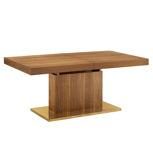 Modway - Vector Expandable Dining Table - EEI-4660-WAL-GLD veiw 2