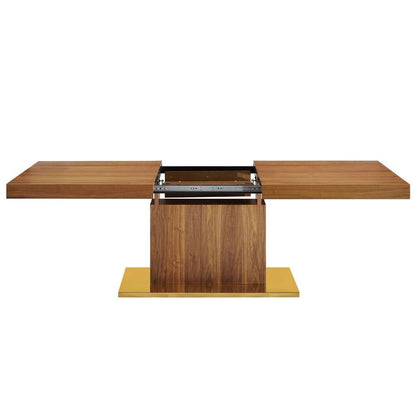 Modway - Vector Expandable Dining Table - EEI-4660-WAL-GLD veiw 5