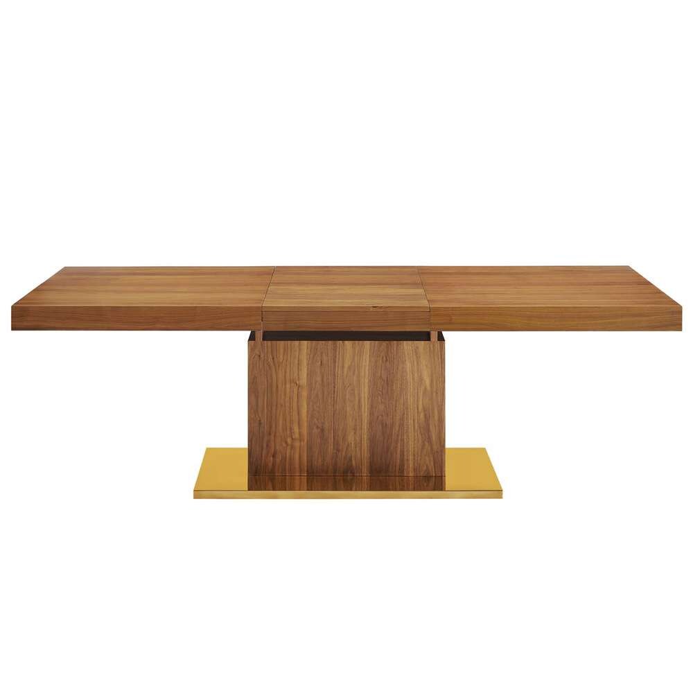 Modway - Vector Expandable Dining Table - EEI-4660-WAL-GLD veiw 6
