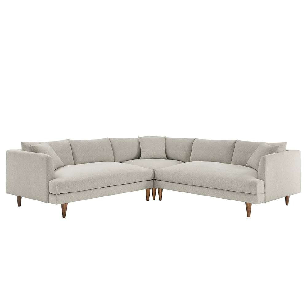 Modway - Zoya Down Filled Overstuffed 3 Piece Sectional Sofa - EEI-6613-HEI veiw 1