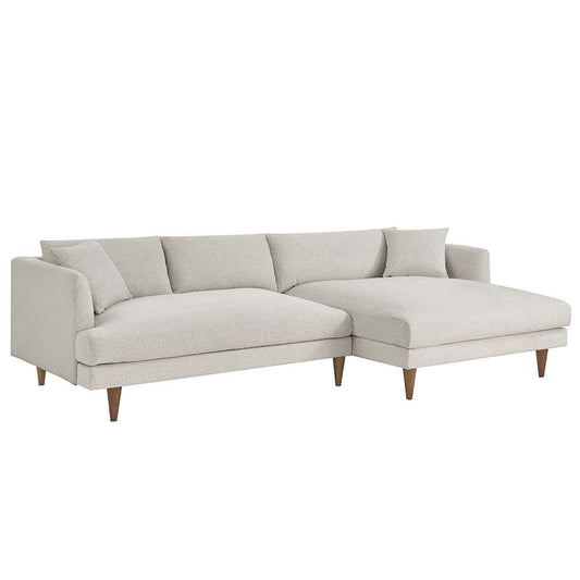 Modway - Zoya Right-Facing Down Filled Overstuffed Sectional Sofa - EEI-6612-HEI veiw 1