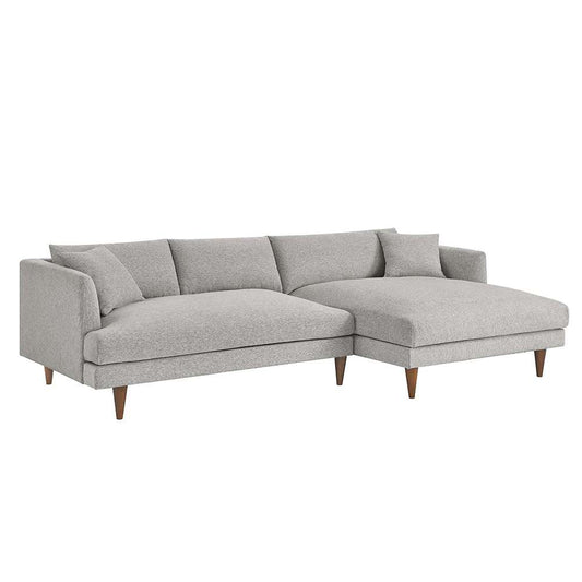 Modway - Zoya Right-Facing Down Filled Overstuffed Sectional Sofa - EEI-6612-HLG veiw 1