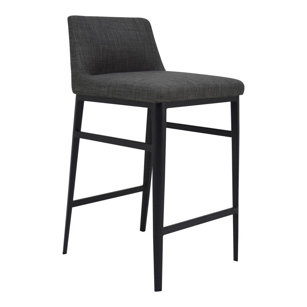 Moes Home - Baron Counter Stool in Charcoal Grey - EJ-1031-07 veiw 2