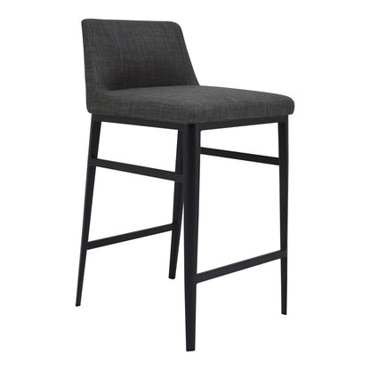 Moes Home - Baron Counter Stool in Charcoal Grey - EJ-1031-07 veiw 2