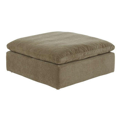 Moes Home - Clay Ottoman Performance Fabric Desert Sage - YJ-1002-16 veiw 2