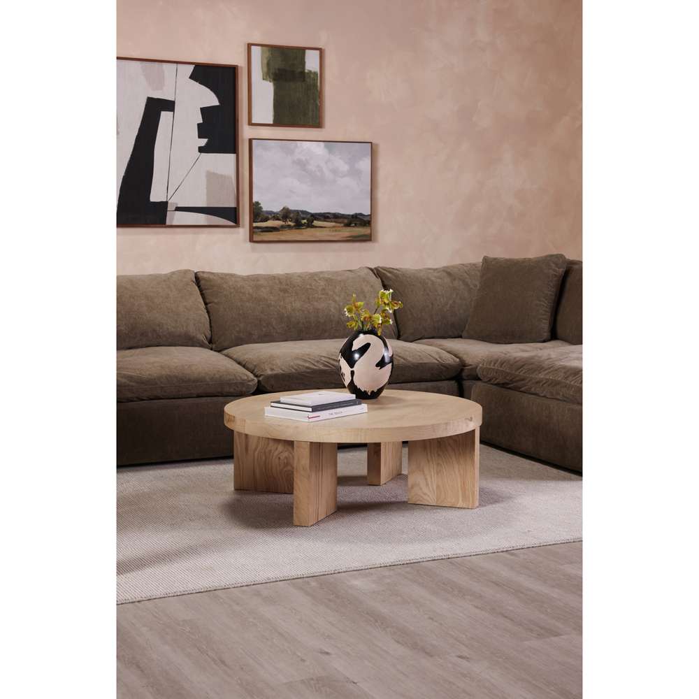 Moes Home - Clay Ottoman Performance Fabric Desert Sage - YJ-1002-16 veiw 6