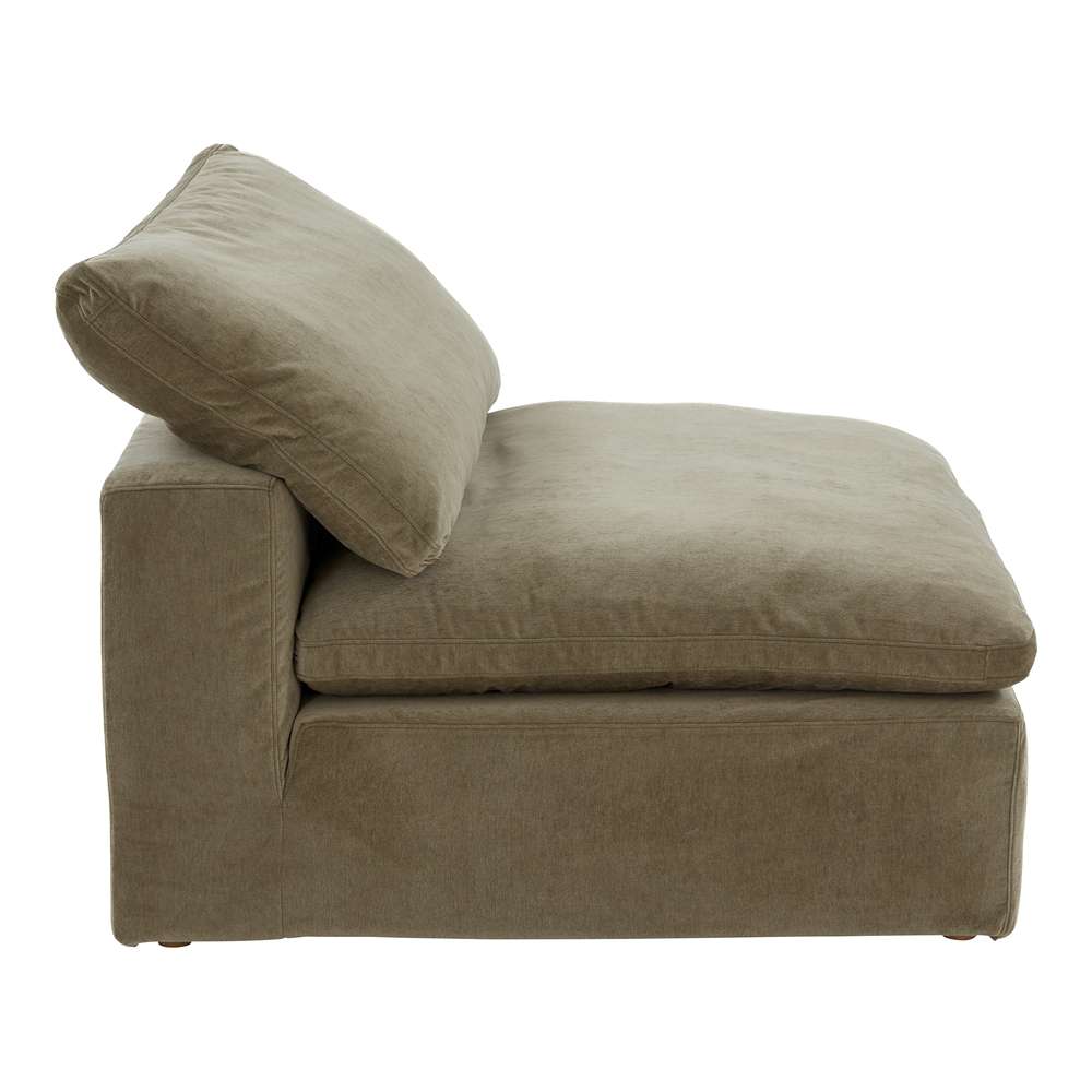 Moes Home - Clay Slipper Chair Performance Fabric Desert Sage - YJ-1001-16 veiw 3