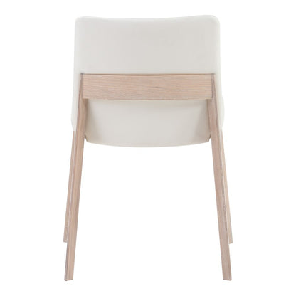 Moes Home - Deco Oak Dining Chair White Pvc (Set of 2) - BC-1086-05 veiw 4