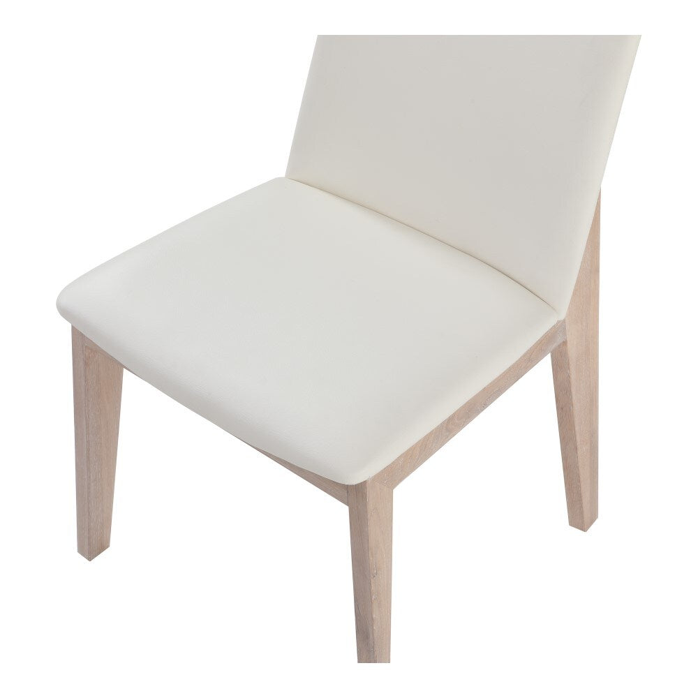 Moes Home - Deco Oak Dining Chair White Pvc (Set of 2) - BC-1086-05 veiw 5