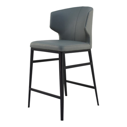 Moes Home - Delaney Counter Stool in Grey - EJ-1022-15 veiw 2