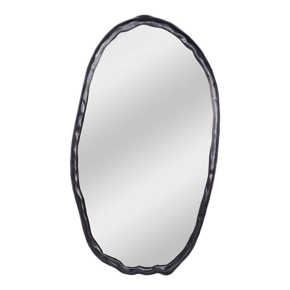 Moes Home - Foundry Mirror Oval Black - FI-1113-02 veiw 1